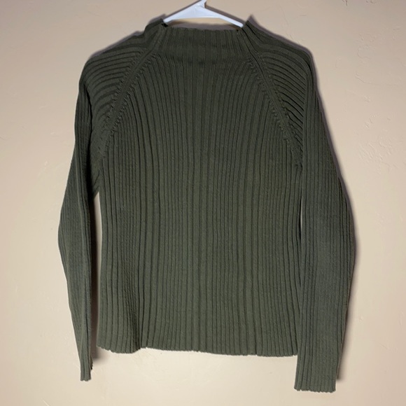 Studio Works Sweaters - Studio Works  Olive Color Cotton Sweater Size Petite Large
